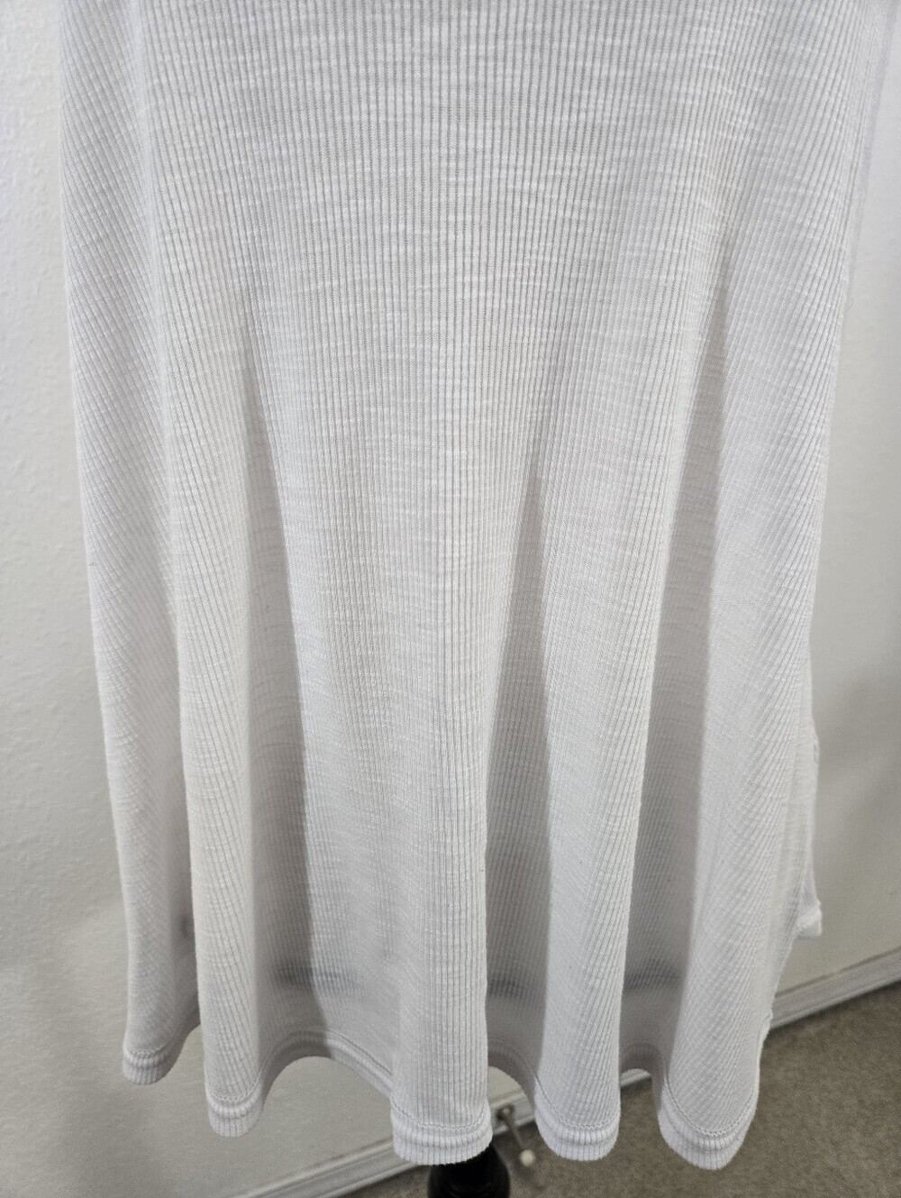 Intimately Free People Classic Ribbed Racerback White Tank, size Medium - Picture 3 of 7